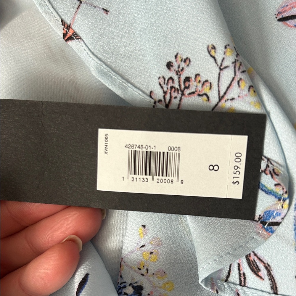 Banana Republic Light Blue Floral High-Low Dress - Picture 4 of 5